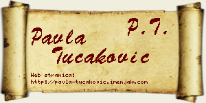 Pavla Tucaković vizit kartica
